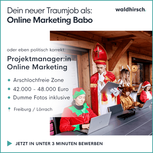 Scrollstop für Recruiting Ad