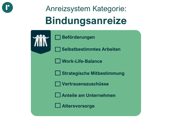 Kategorien möglicher Bindungsanreize