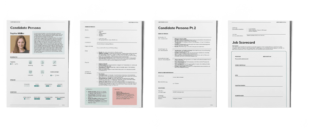 Vorlage Candidate Persona für die Personalbeschaffung