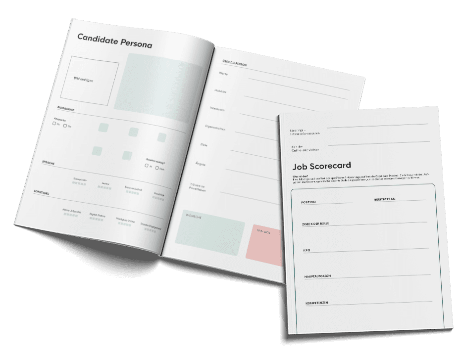 Vorschau der ausfüllbaren Candidate Persona inkl. Job Scorecard