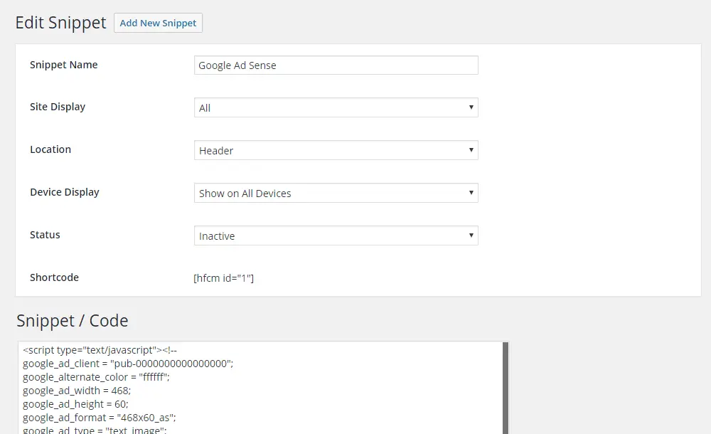 Dashboard HCFM plugin for WordPress