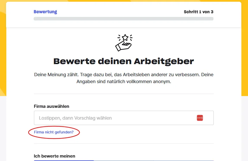 Firma auf Kununu hinzufügen